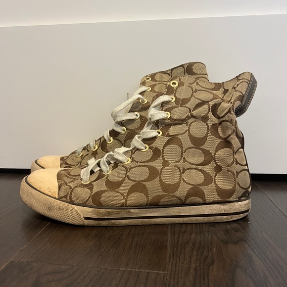 Coach Monogram High Top Sneakers
